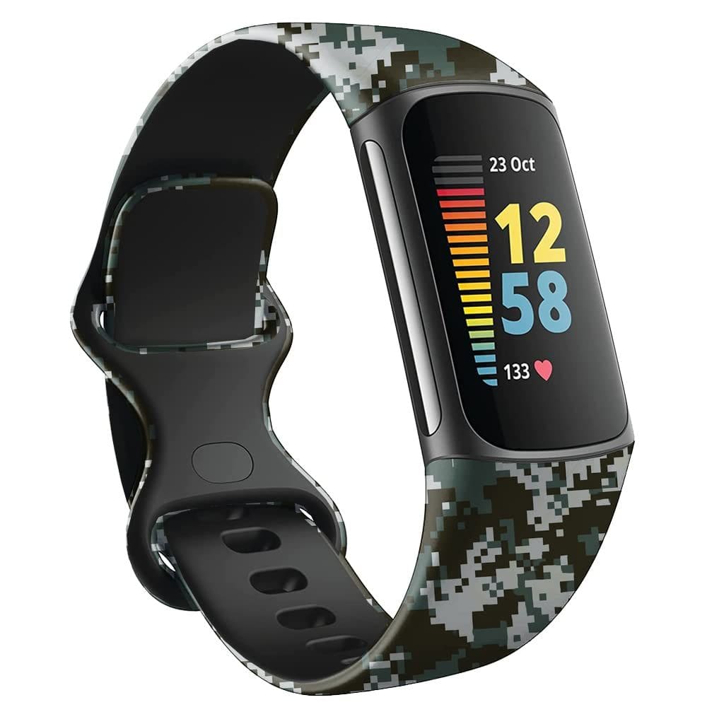 Pulseira compatível com camuflagem Fitbit Charge 5