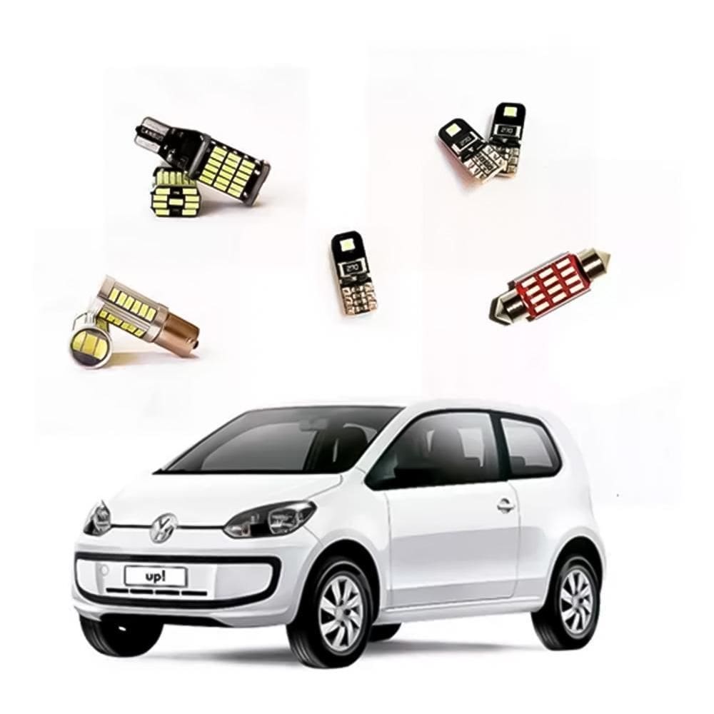 Kit Led Interno, Placa, Meia Luz E Ré Vw Up Move Kit Premium