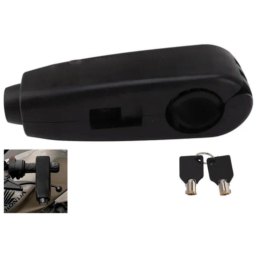 Trava De Manete Moto Manopla Guidao Freio Embreagem Cadeado Antifurto Acelerador Motocicleta Bicicleta Bike Proteçao