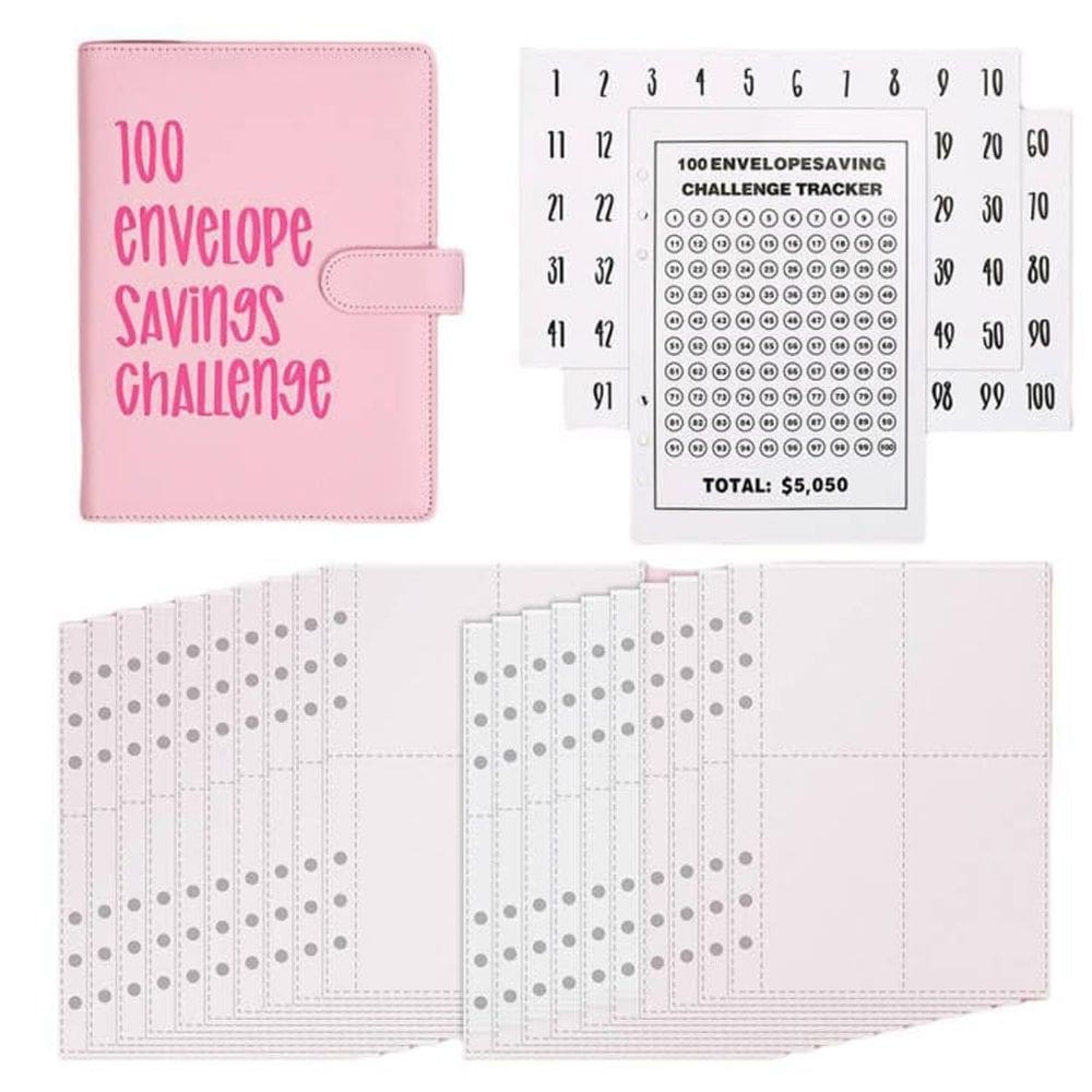 Pasta Savings Challenge QMEET com 100 envelopes +$5.050