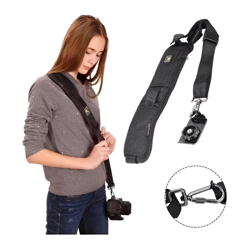 Alça De Ombro Quick Strap Para Câmeras Dslr Nikon Canon Fuji