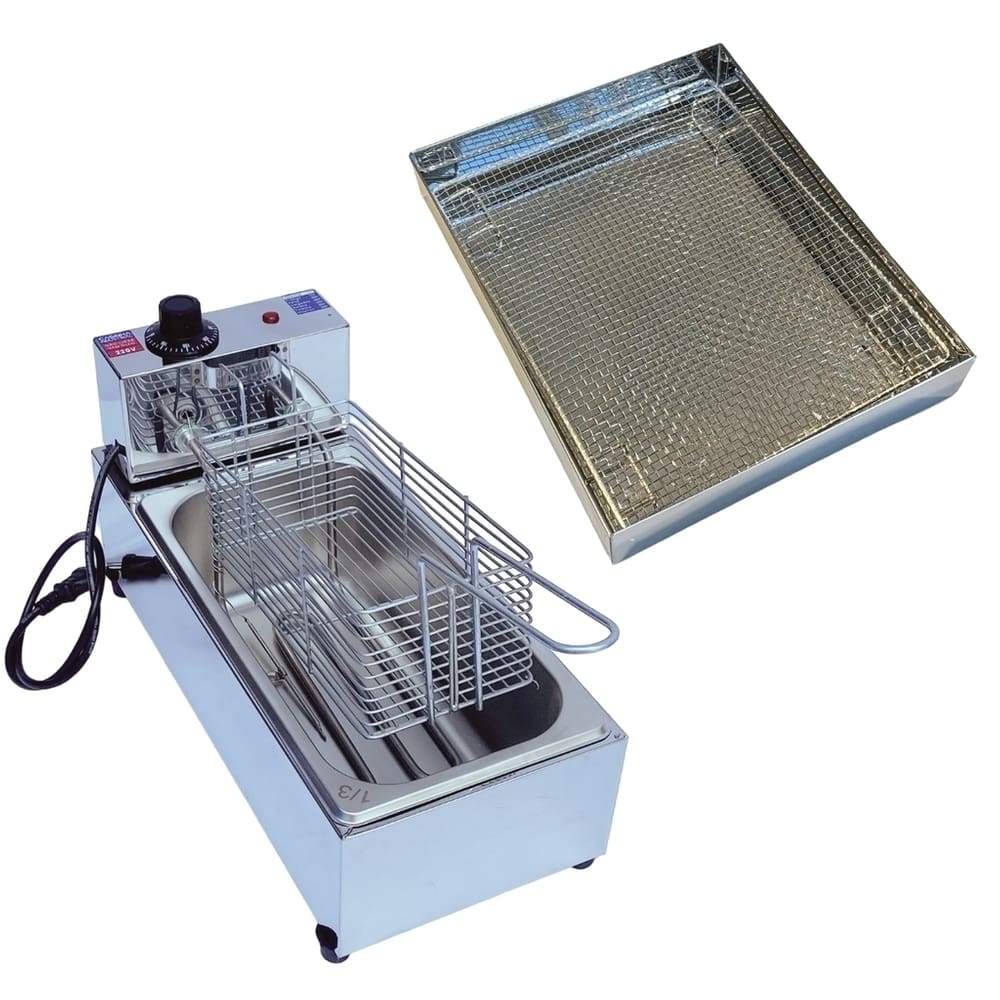 Fritadeira Elétrica Industrial Cuba 3L 110V Com Escorredor M