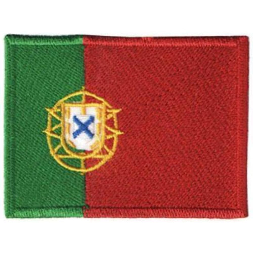 Patch Bordado Bandeira Portugal Com Fecho De Contato