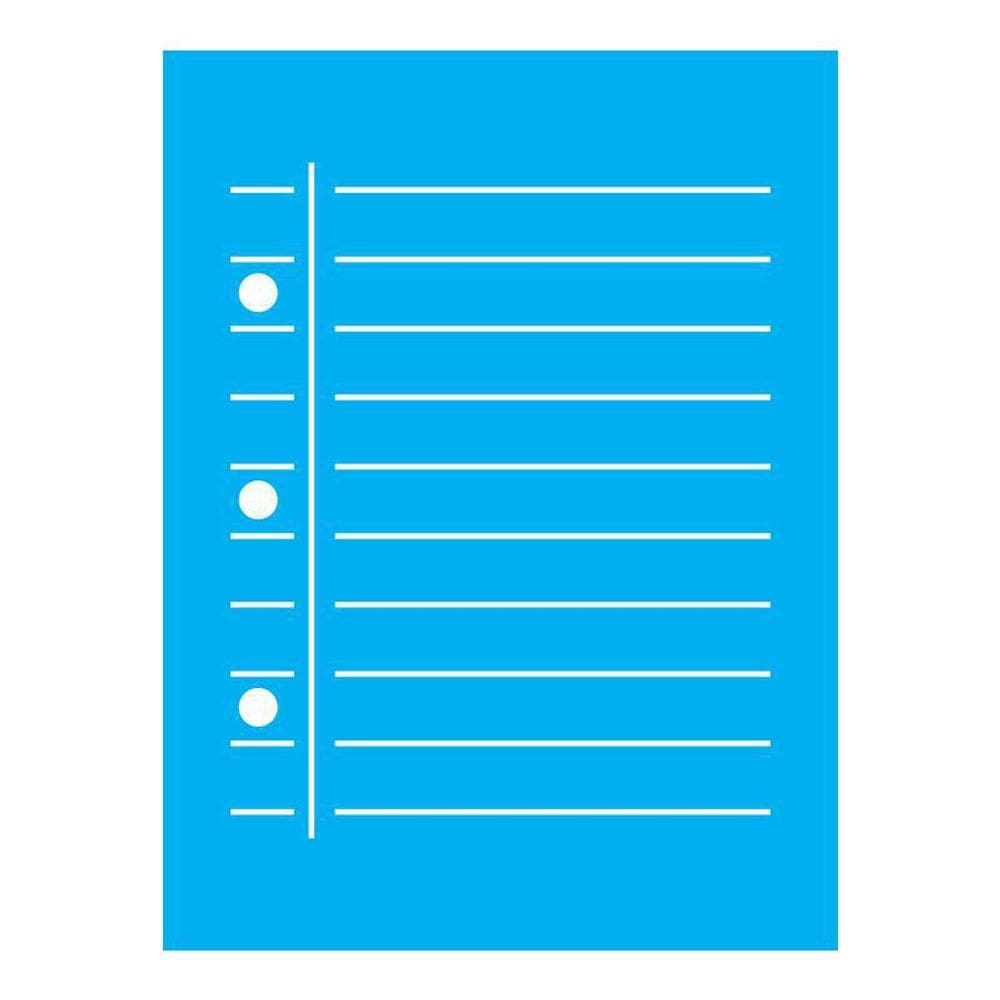 Stencil Caderno - 15X20Cm - Ref A3244