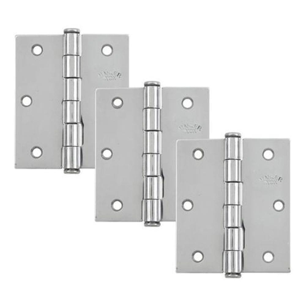 Dobradiça Aço Inox - Para Porta E Janela De Madeira