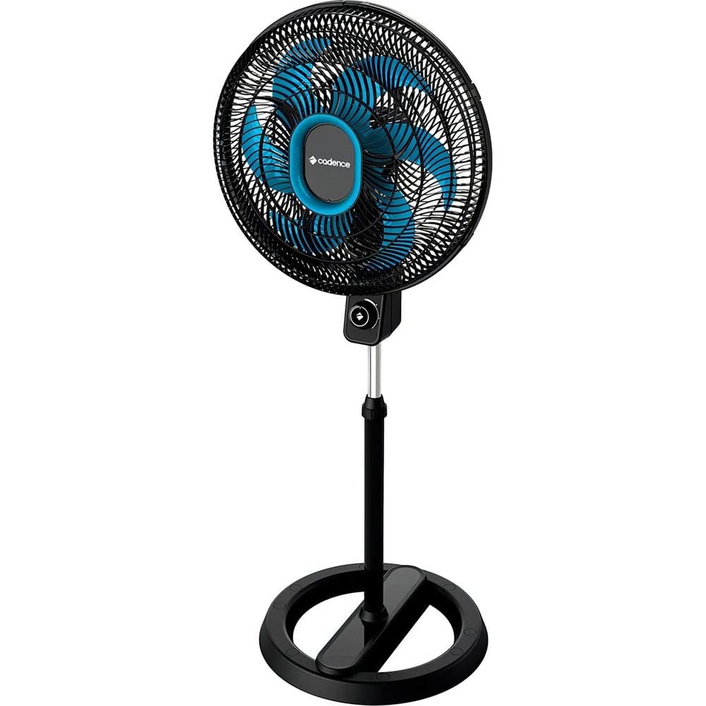 Ventilador De Coluna Cadence Vtr830 Refresh Turbo Pro 6 Pás Estrutura Preto Pás Azul Diâmetro 40 cm
