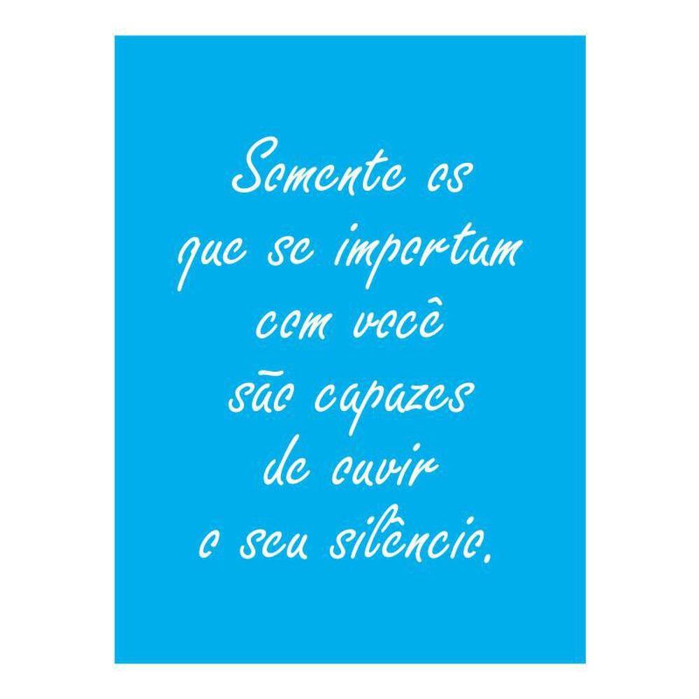 Stencil Tamako Se Importam Com Você - 15X20Cm - Ref 8895