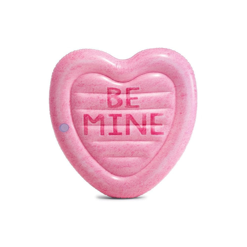 Colchão Inflável Coração Doce Boia Piscina Pvc 145Cm