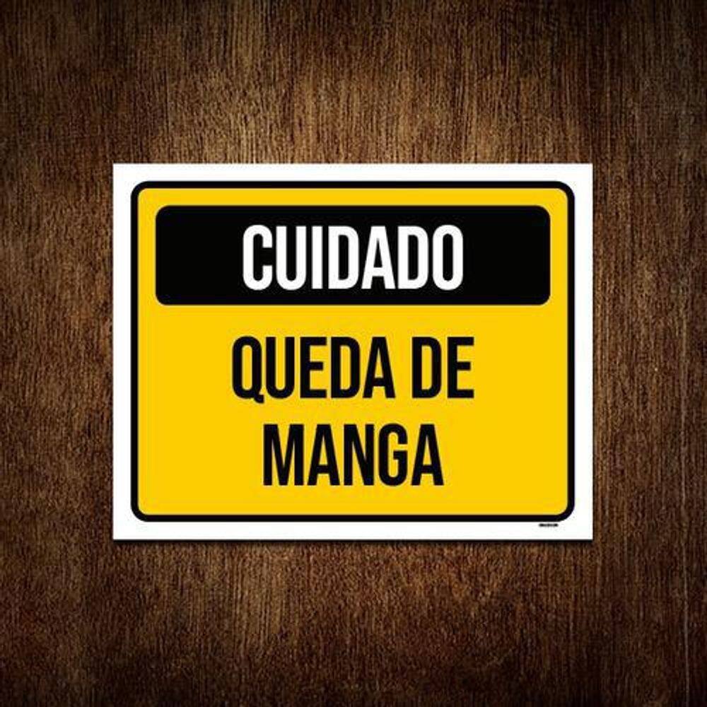 Kit 5 Placas Cuidado Quedra De Manga