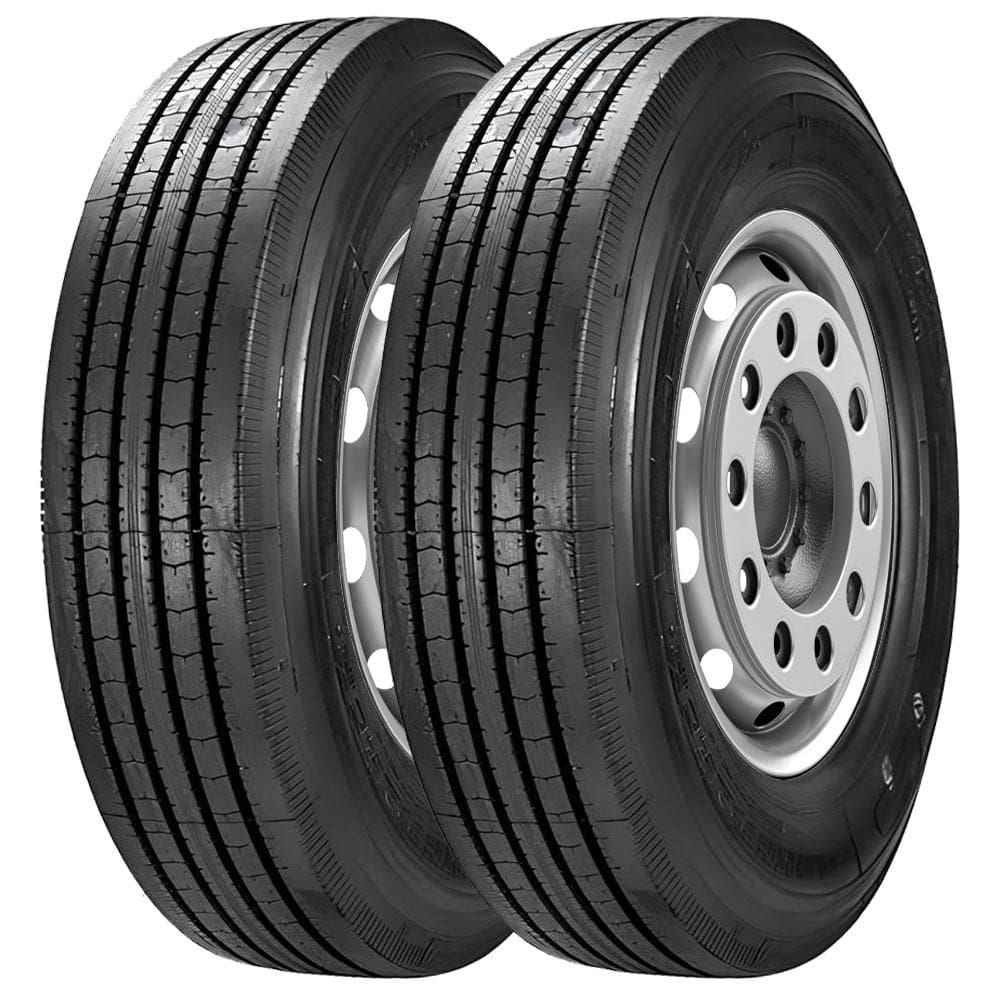 KIT 2 Pneus Longmarch LM216 215/75 R17.5 Aro 17.5 135/133M 16PR Liso