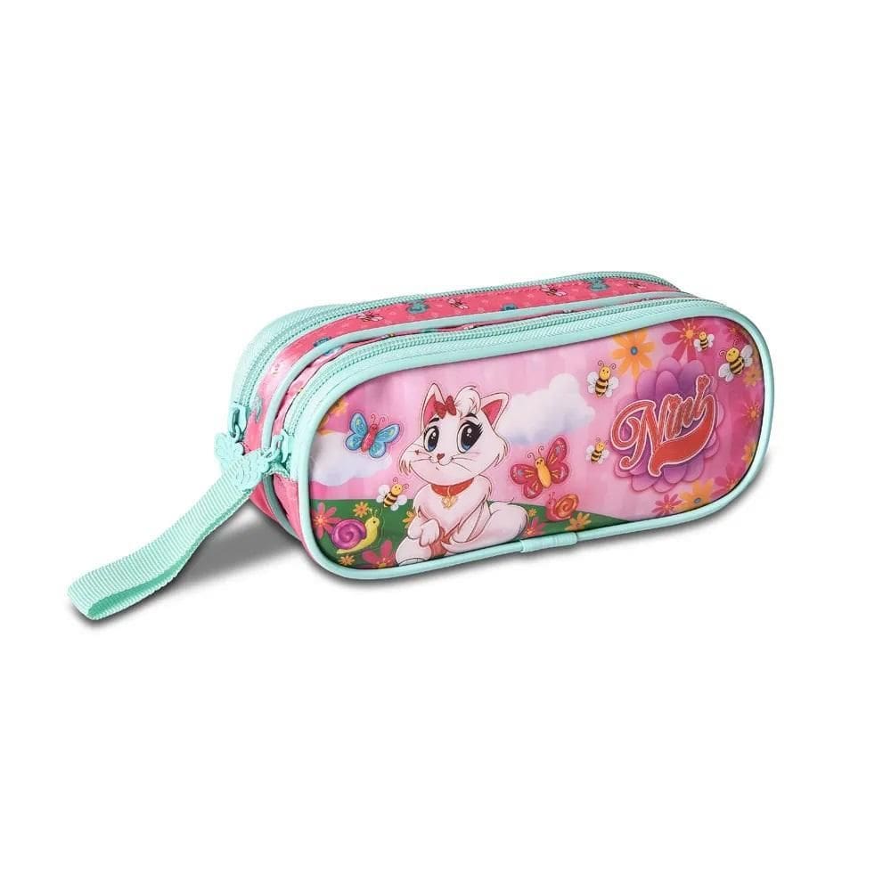 Estojo Escolar Gatinha Nini Estojo Duplo Meninas