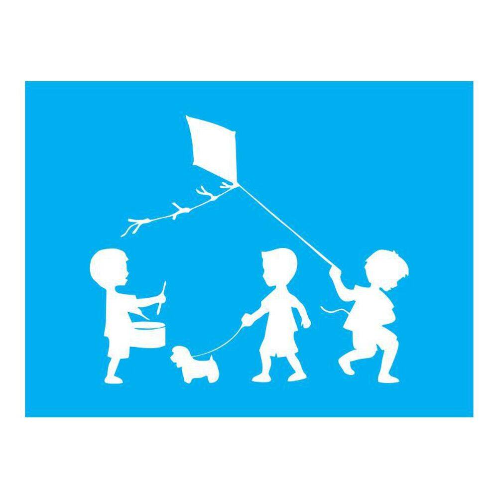 Stencil Tamako Crianças - 15X20Cm - Ref A2546