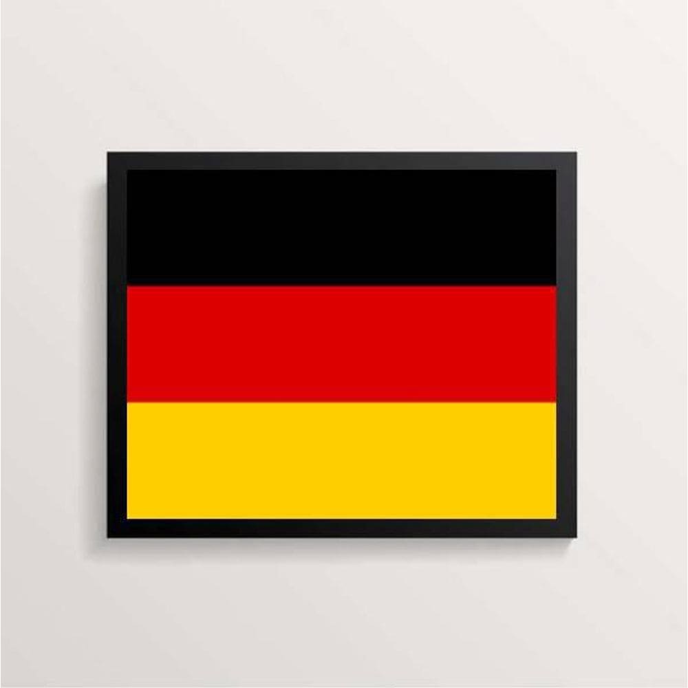 Quadro Decorativo Bandeira Alemanha 24X18Cm