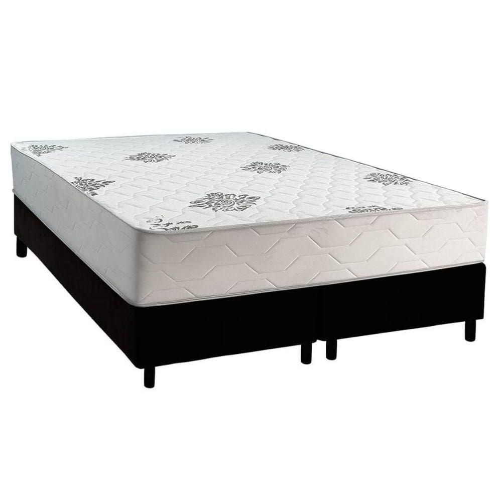 Cama Box Queen + Colchão Ortopédico Inovaflex Comfort