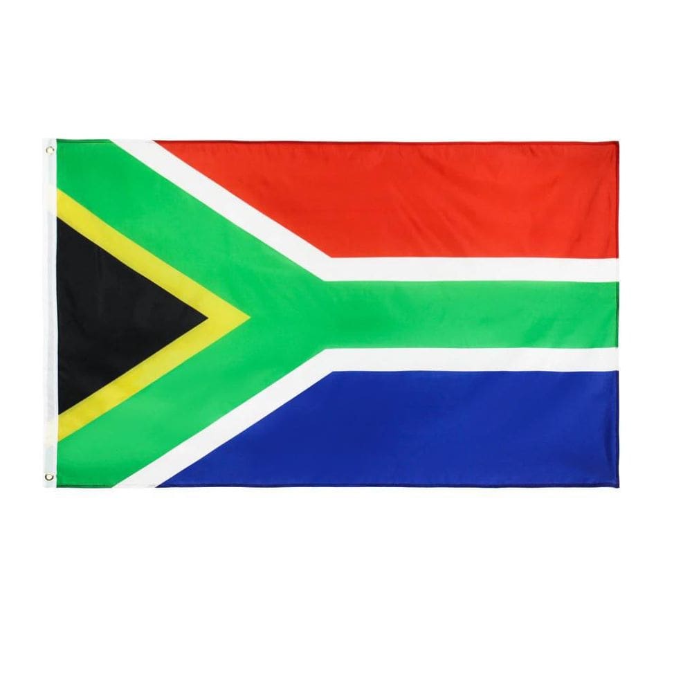 Bandeira Africa Do Sul 60X 90 Cm Com Anilhas Para Mastro