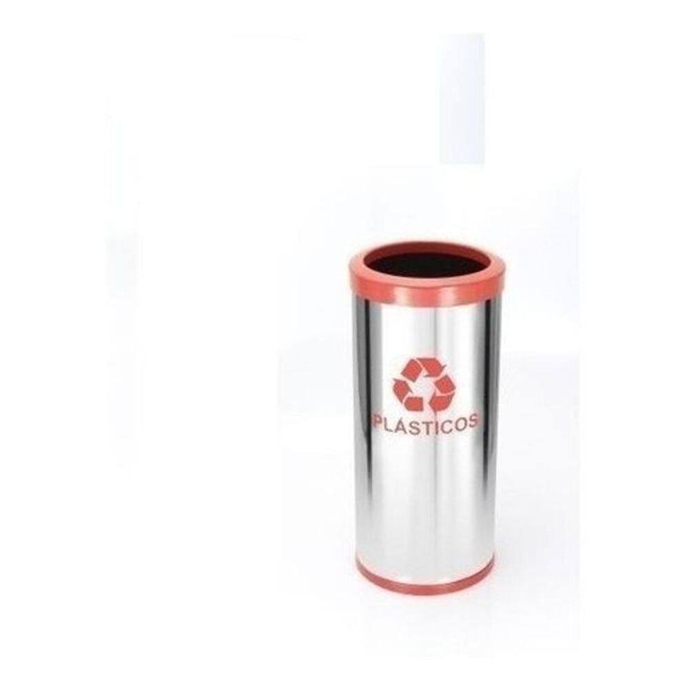 Lixeira Em Aço Inox 22L Coleta Seletiva Com Aro Plastico