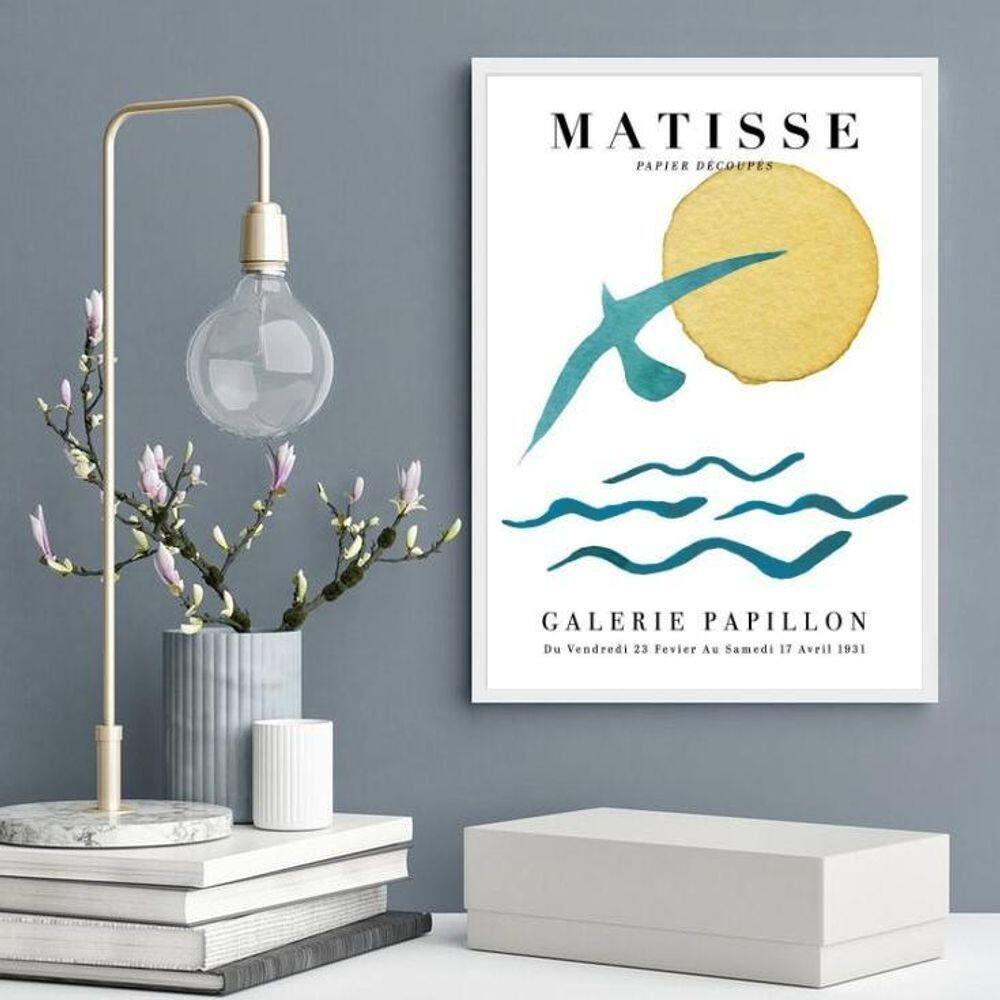 Quadro Arte Matisse Passarinho - Mar 33X24Cm