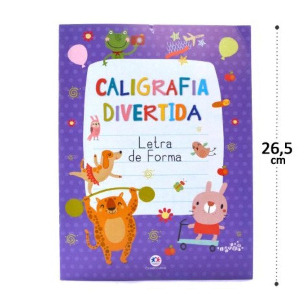 Livro Caligrafia Divertida Alfabeto Letra De Forma