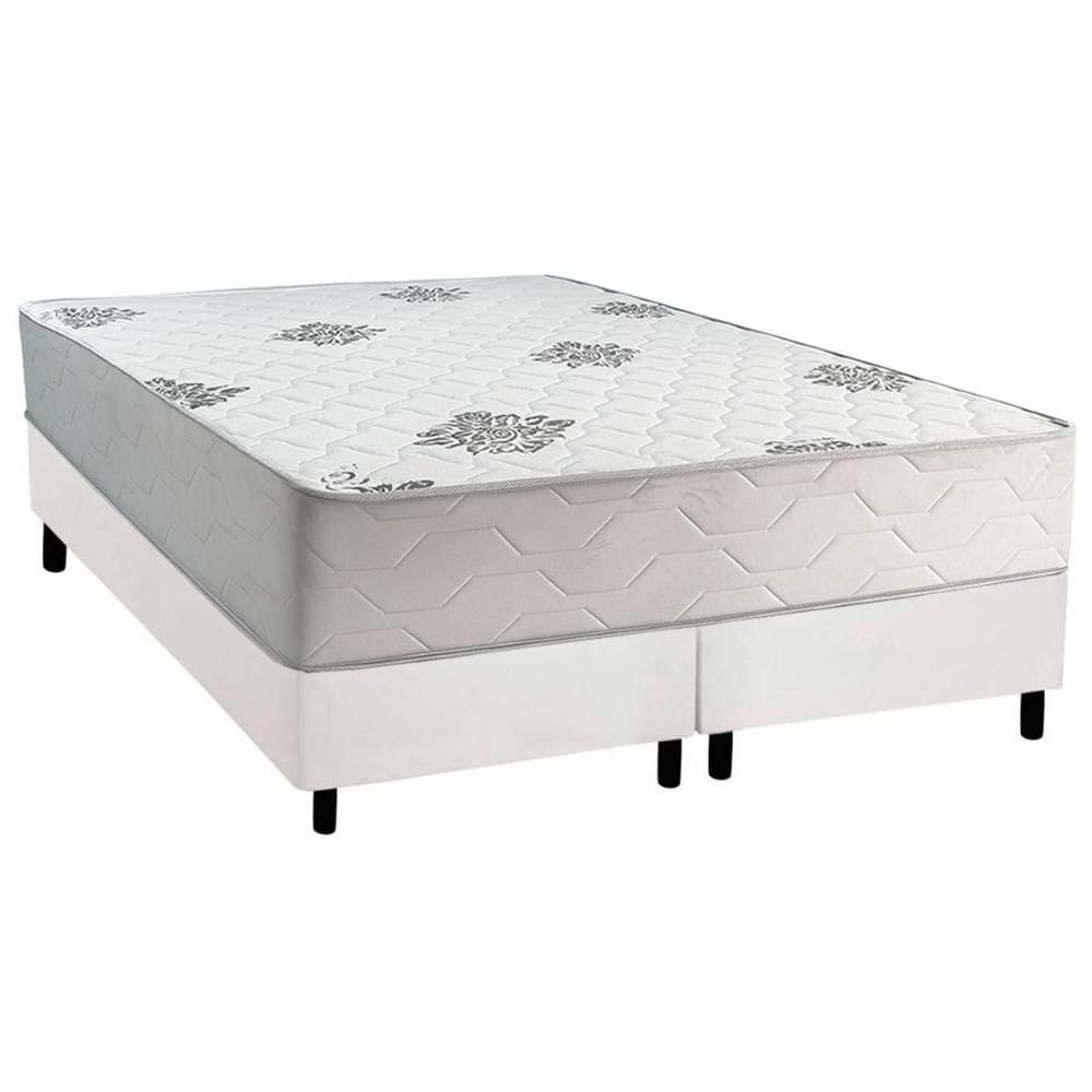 Cama Box Queen + Colchão Ortopédico Inovaflex Comfort