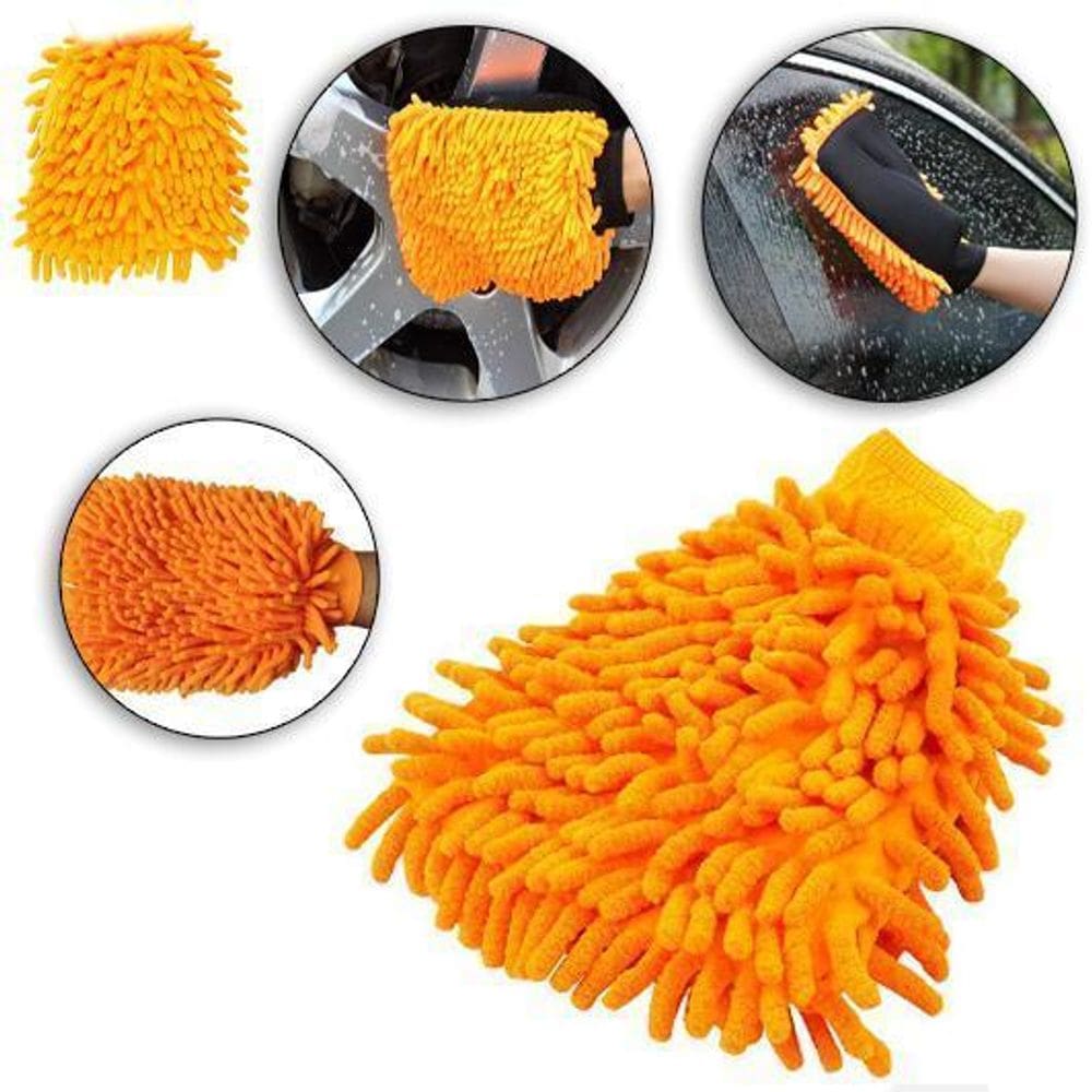 Luva De Microfibra Multiuso Estetica Automotiva 24X13Cm