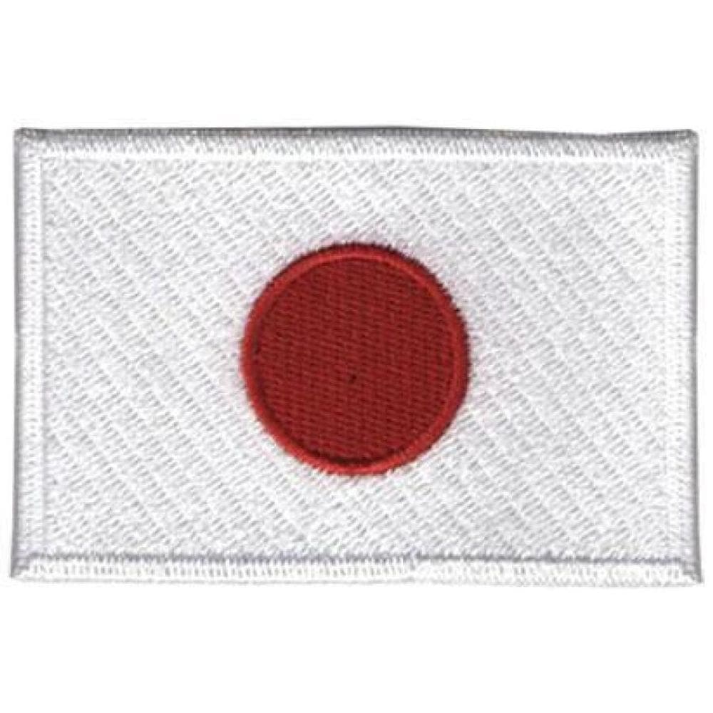 Patch Bordado Bandeira Japão Com Fecho De Contato