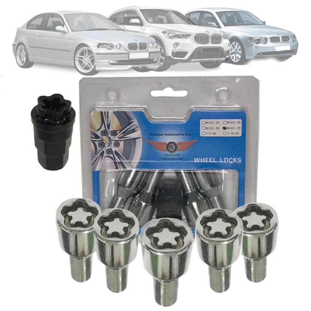 Parafuso Anti Furto Importado Bmw X1, Série 1, 3, 5, 6 E 7