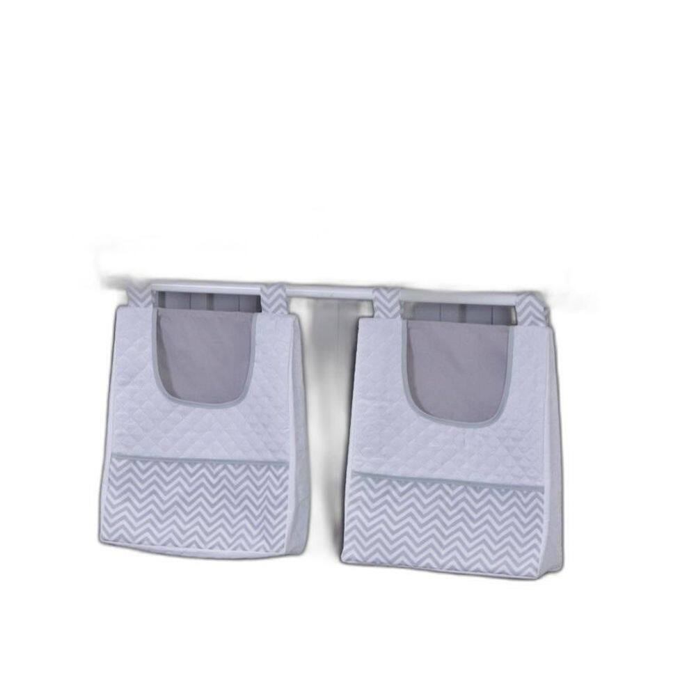 Porta Fralda Organizador Quarto Bebê Menino Menina 2 Peças