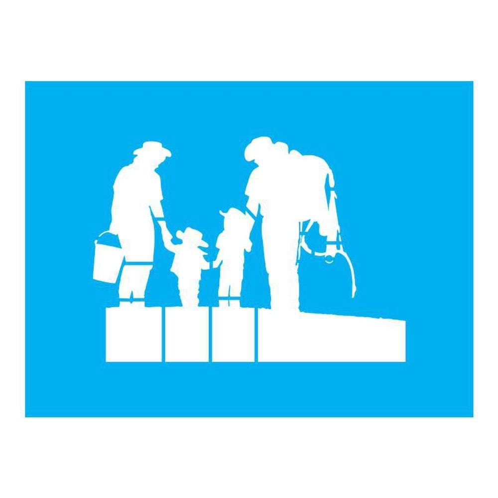 Stencil Tamako Família - 15X20Cm - Ref A3321