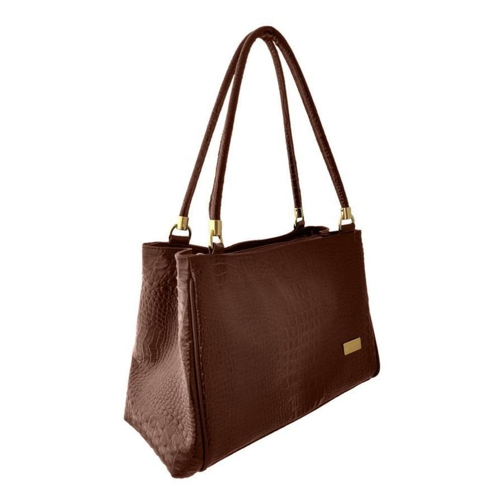 Bolsa Estruturada Topgrife Couro Marrom