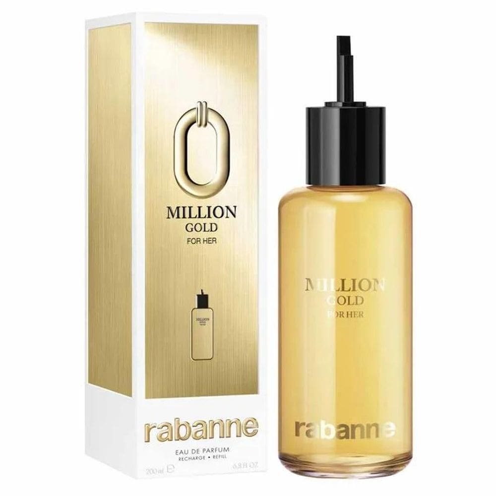 Million Gold Rabanne Feminino Eau De Parfum Refil 200Ml
