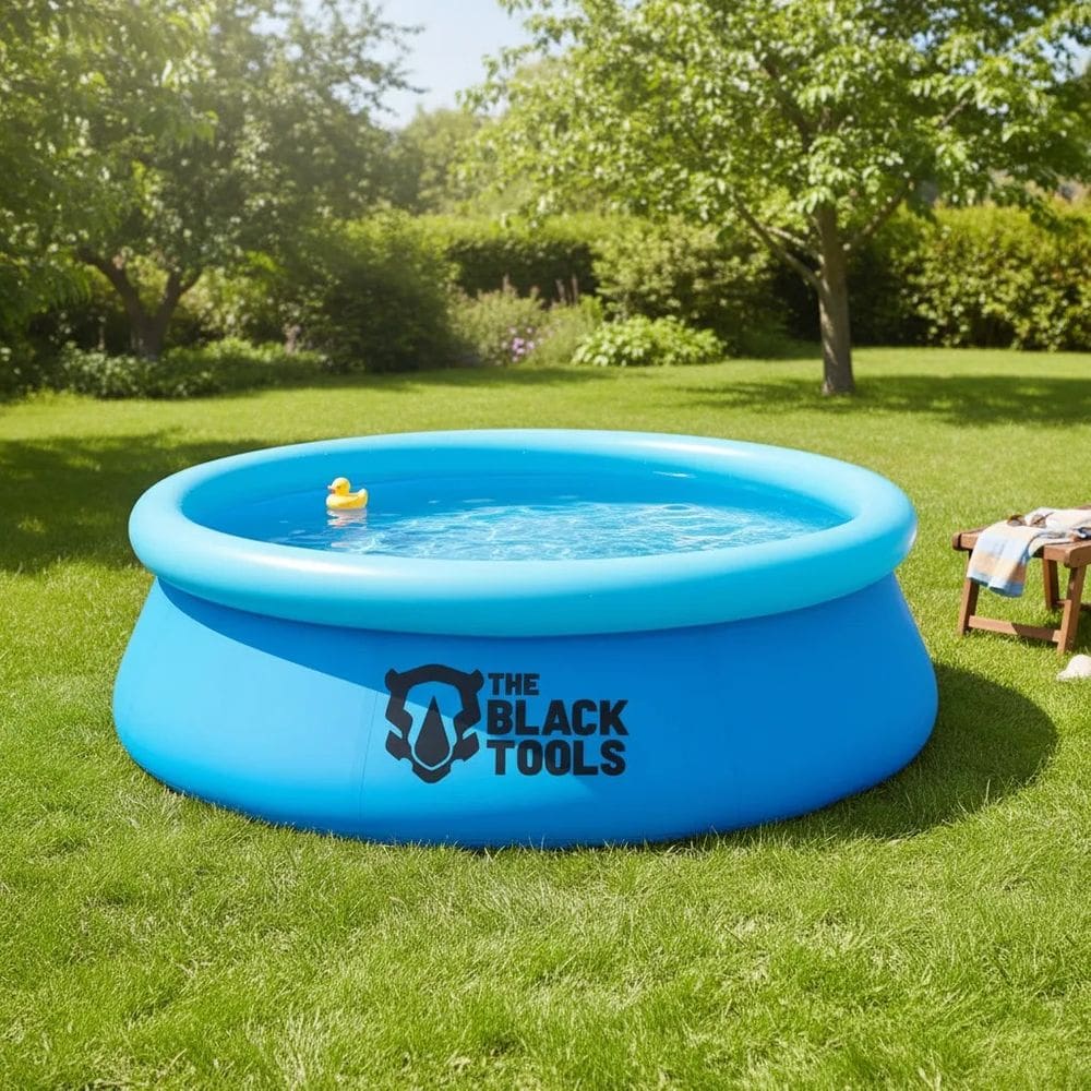 Piscina Inflável Redonda 1400l Resistente Cor Azul Azul