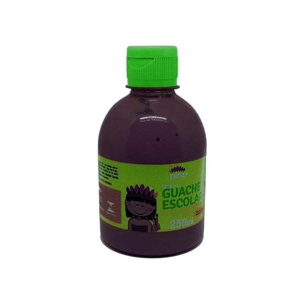 Tinta Guache Escolar Pet 250ml Com Aplicador Piratininga Violeta