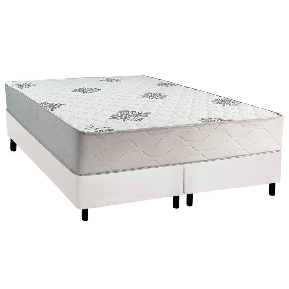 Cama Box Queen + Colchão Ortopédico Inovaflex Comfort