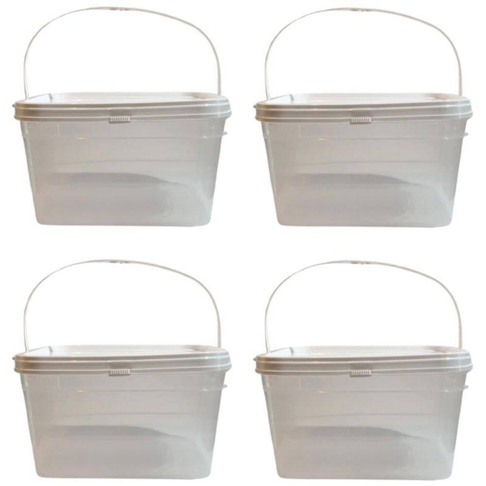 Balde 2-4L Resistente Ao Sol-Kit 4 Pçs