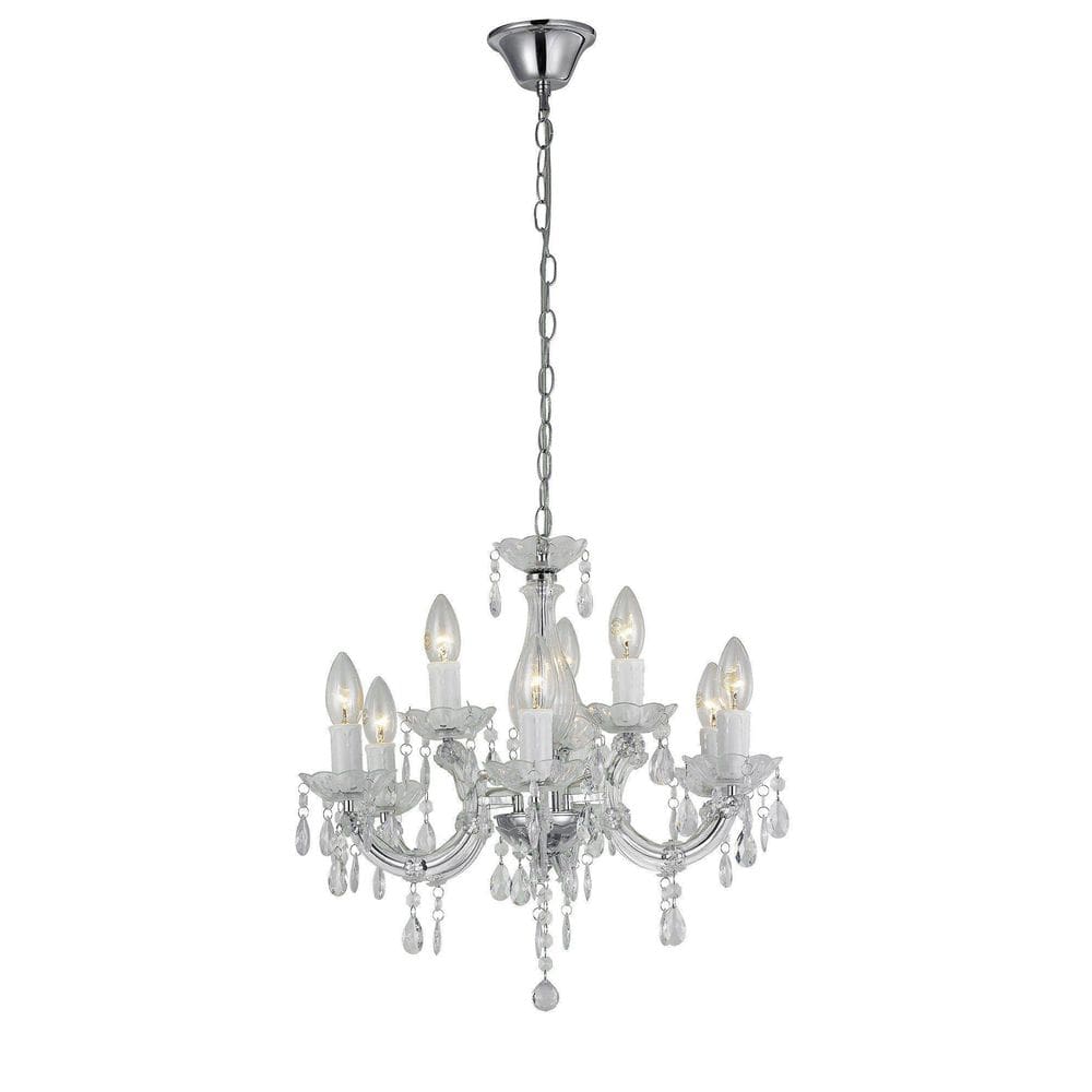 Lustre Treviso Maria Tereza Transparente 9 Braços E14 Llum