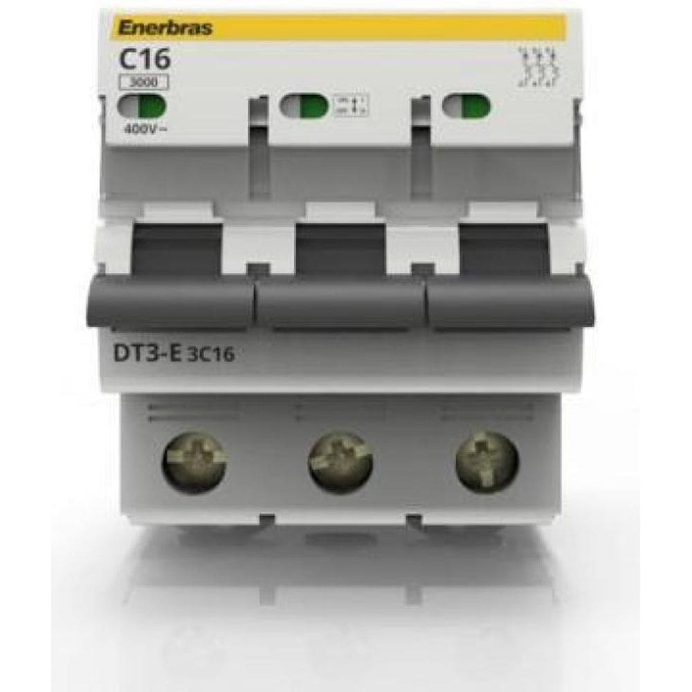 Disjuntor Tripolar Curva C 16A Din - Enerbras