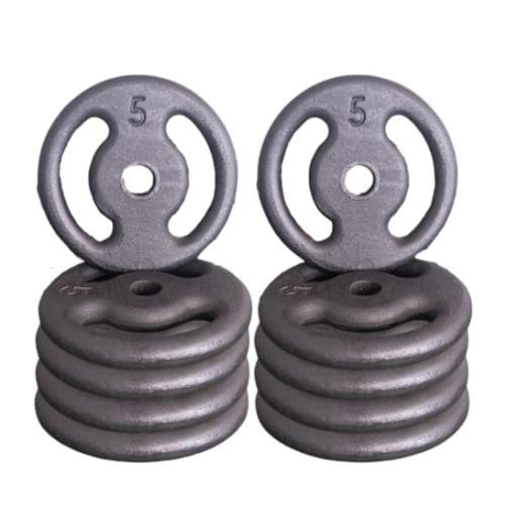 Kit 10X Anilhas De Ferro 05Kg