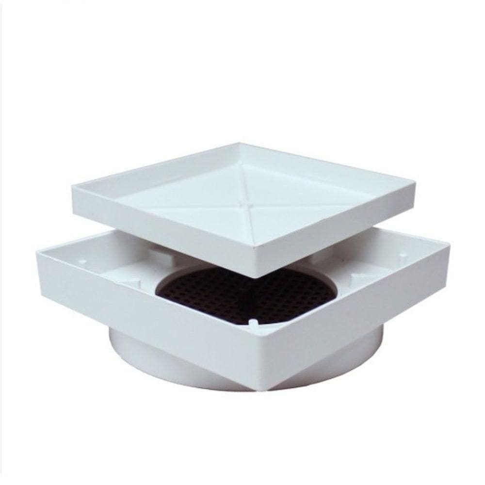 Ralo Oculto 10x10 Seca Piso Porcelanato Inteligente Branco