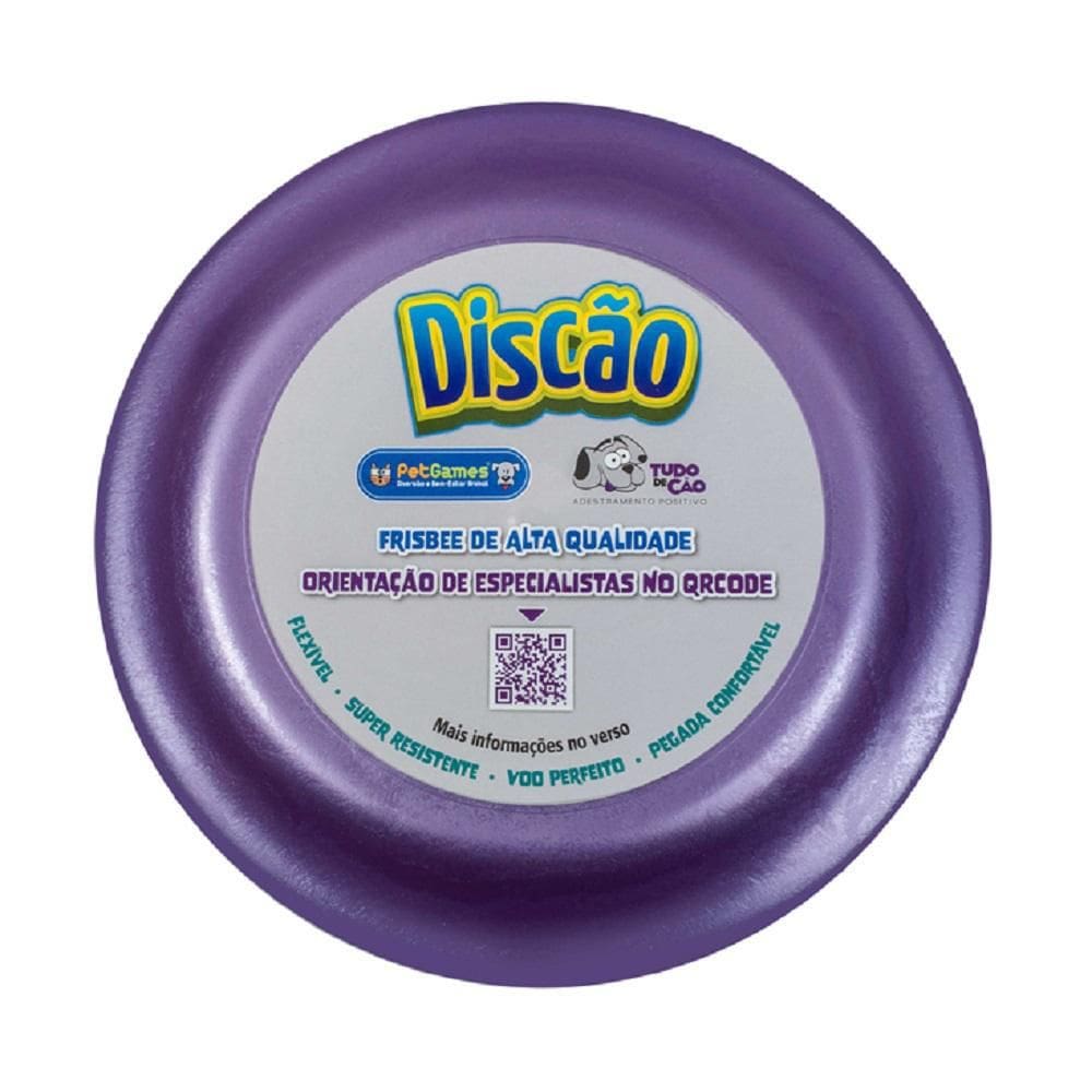Brinquedo Interativo Para Cachorro Pet Games Discão Lilás