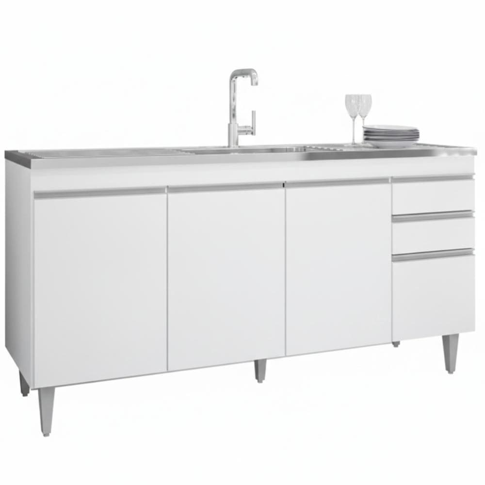 Balc Pia 160 cm 4P 2G BP Lorena Eratto Moveis