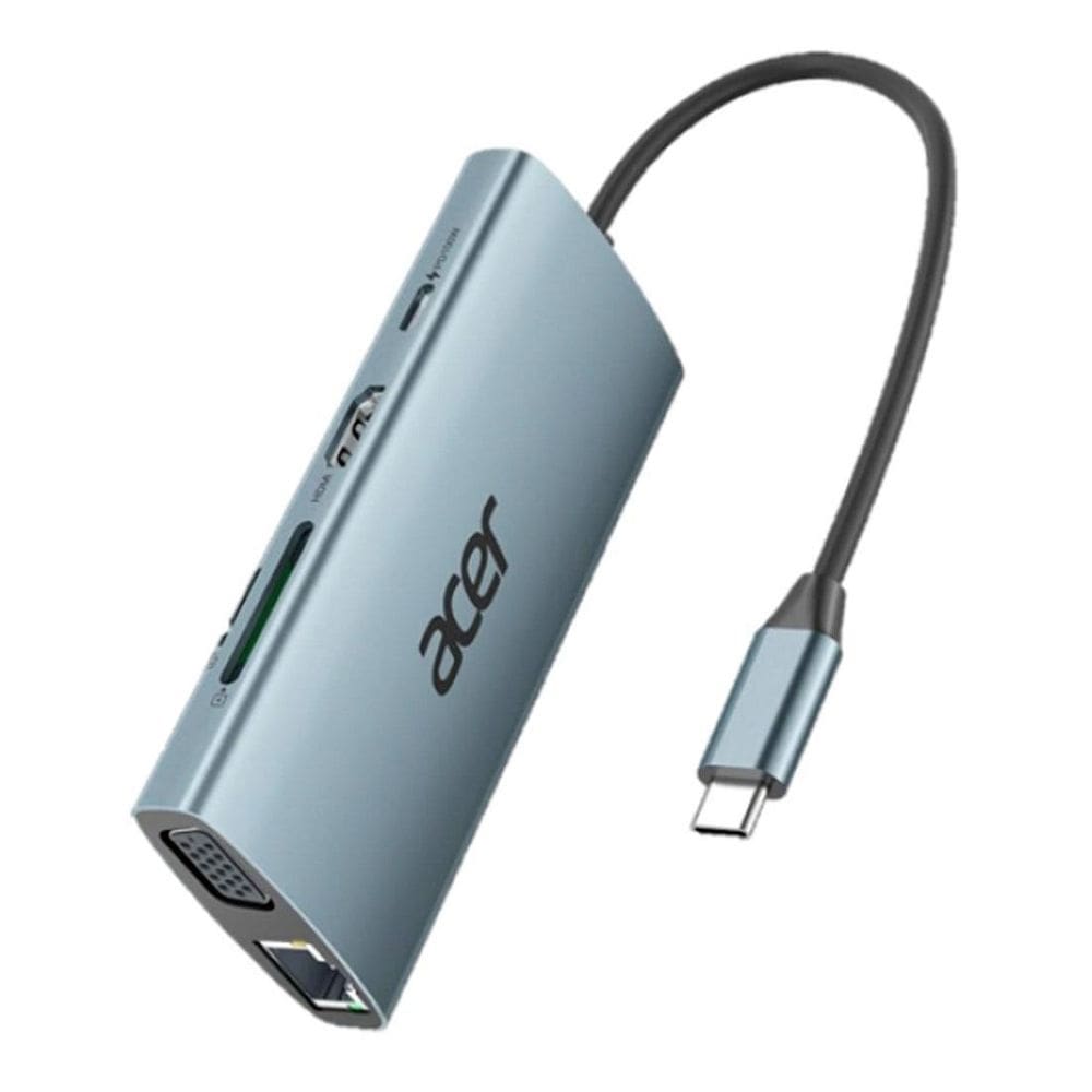 Hub Acer Usb Odk390 Com Cabo Tipo-C 9 Em 1 - Gp.Dck11.02C