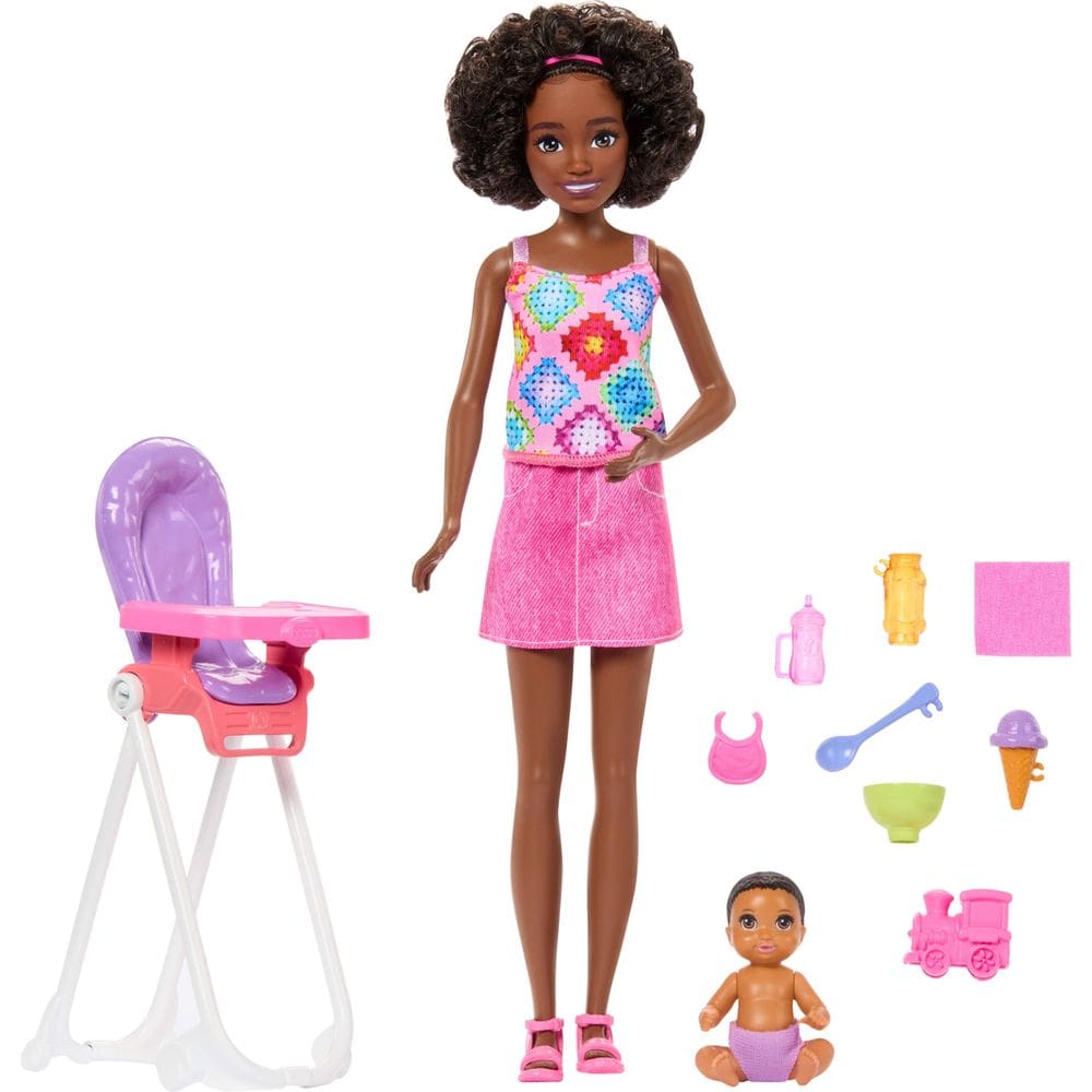 Playset Barbie Skipper Babás com Bonecas e Acessórios