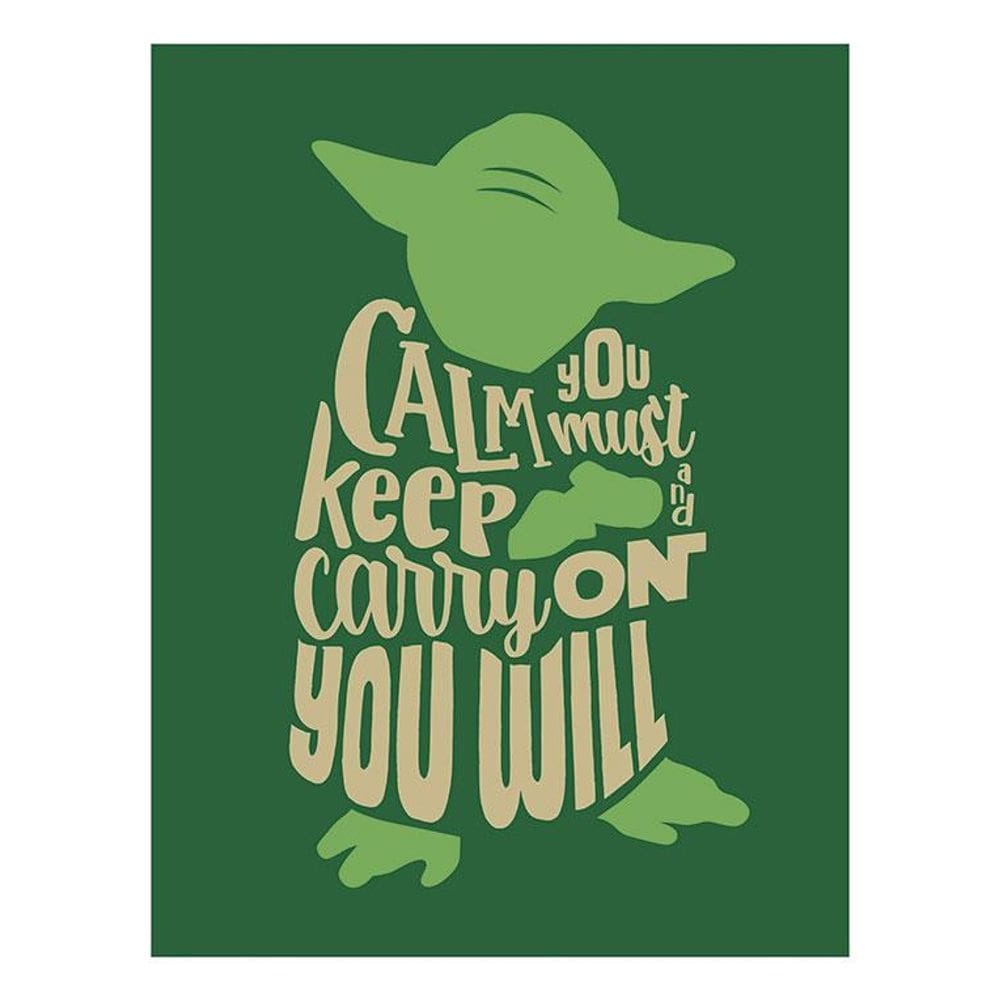 Placa Decorativa - Calm You Must Keep And Carry On 36X46