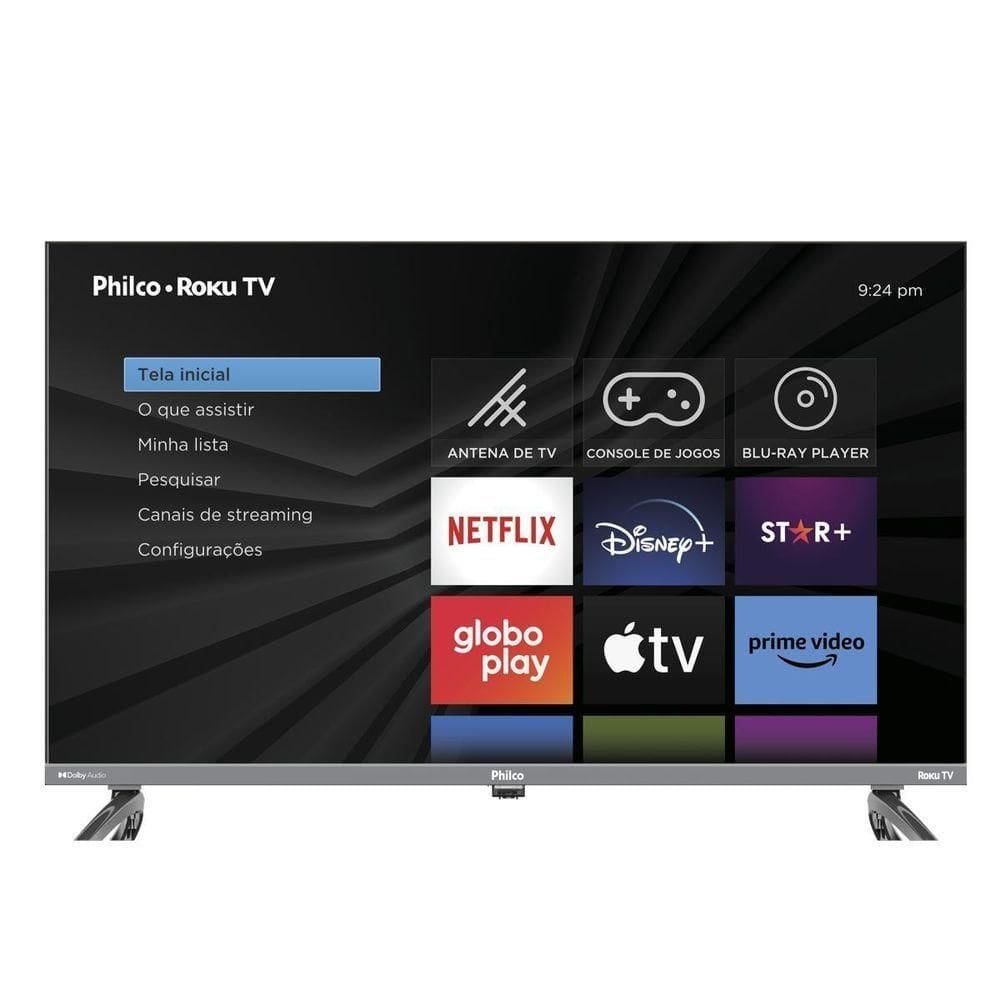 Smart TV 32” Philco LED Roku TV PTV32K34RKGB Bivolt