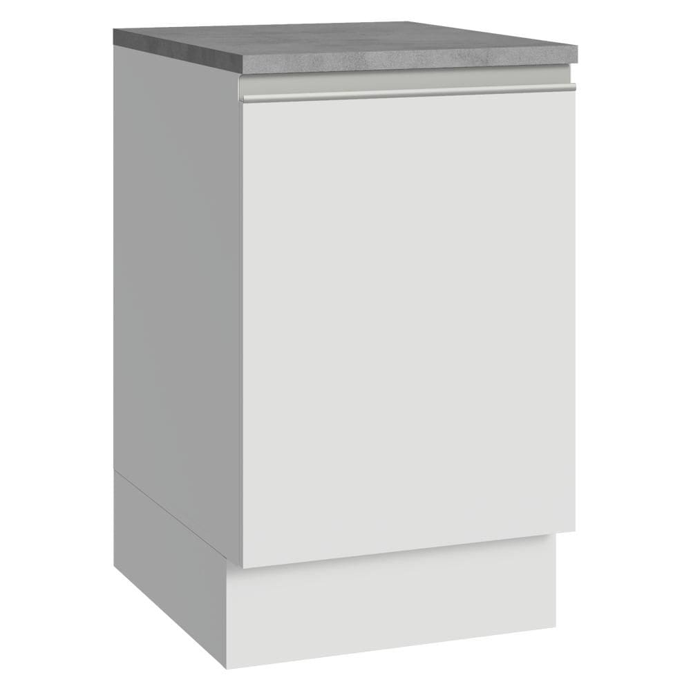 Balcão de Cozinha 50cm 1 Porta Branco Glamy Madesa