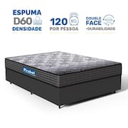 Cama Box com Colchão de Espuma D60 Double Face Guarda Costas Comfort Force Probel Casal 138cm
