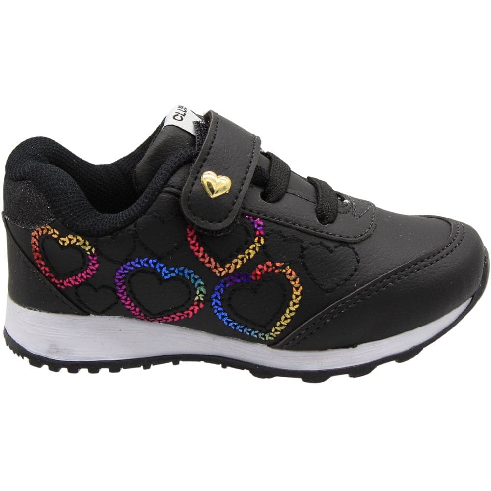 Tênis Jogging Infantil Club Happy Corações Galaxy Menina