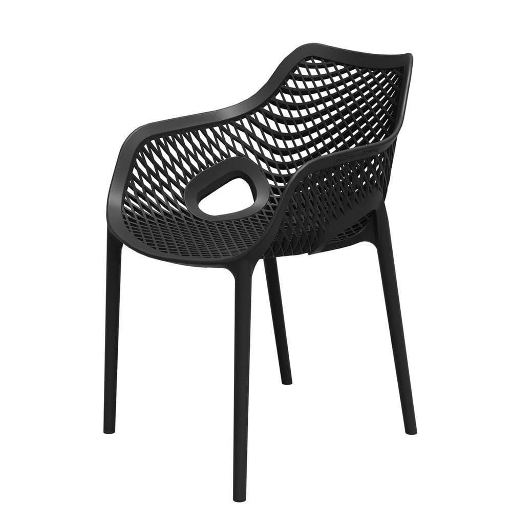 Cadeira Poltrona Jardim-varanda Colmeia Polipropileno – Tk preto