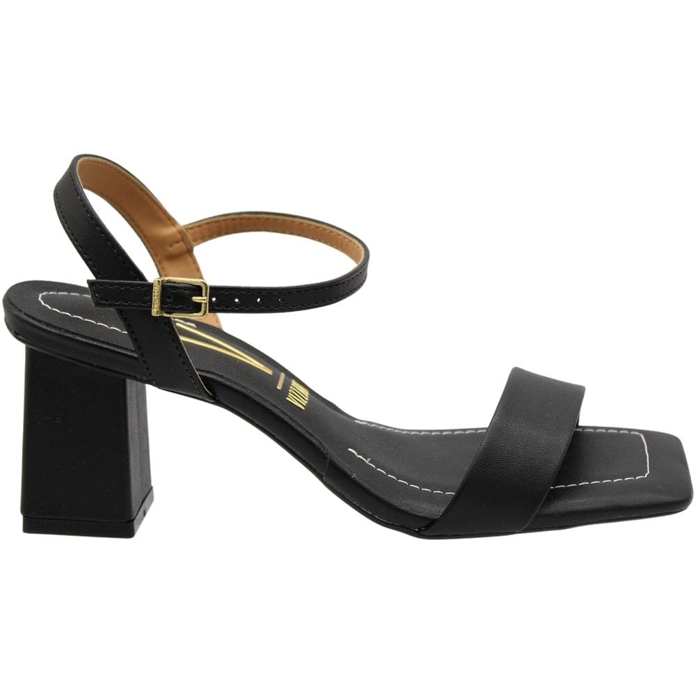 Sandália Salto Bloco Médio Vizzano Fivela Macia Feminina