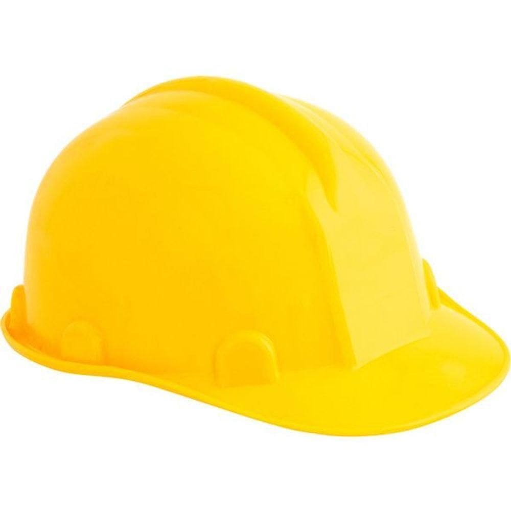 Capacete Aba Frontal Amarelo Carneira Plastica Vonder